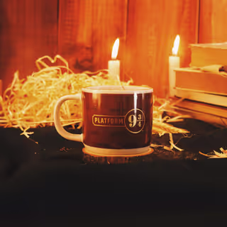 Caneca com Vela Decorada de 300ml Plataform 9 3/4