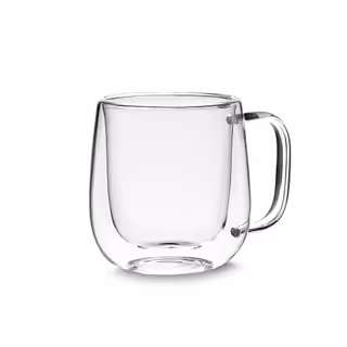 Caneca de Vidro Borossilicato 250ml Com Parede Dupla