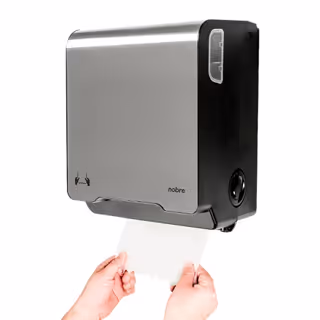 Dispenser Autocortante Inox para Toalha em Bobina Mecânico - Nobre
