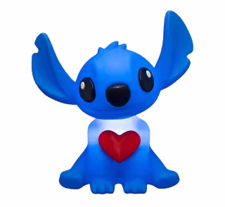 Luminária 3D Stitch com Coração Disney Oficial Decoração Criativa