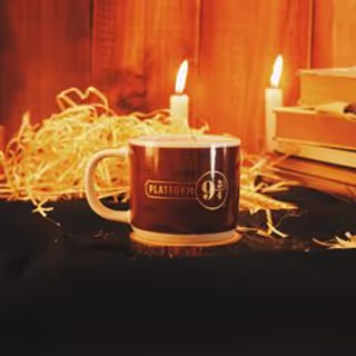Caneca com Vela Decorada de 300ml Plataform 9 3/4
