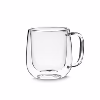 Caneca de Vidro Borossilicato 250ml Com Parede Dupla