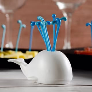 Pegador de Petiscos Baleia Beluga