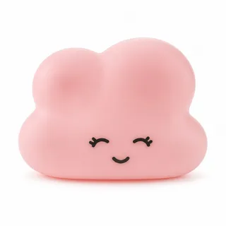 Luminária Nuvem Rosa de Mesa com Adesivos