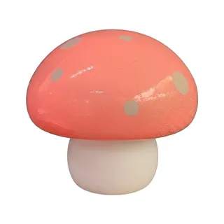 Luminária Decorativa Cogumelo Rosa de Mesa