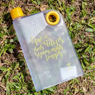Garrafa Slim Que os Dias Felizes 420ml Practical Summer