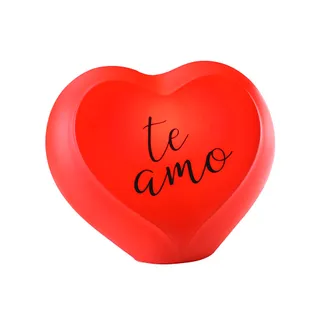 Luminária 3D Coração Te Amo Vermelha Bivolt Presente Namorados