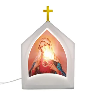 Oratório Iluminado Sagrado Coração de Maria