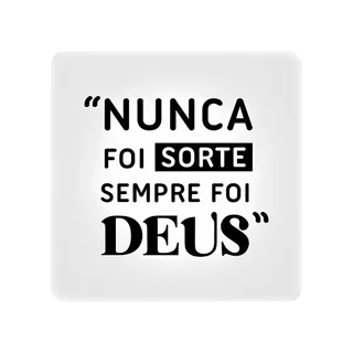 Luminária Slim Box Sempre foi Deus