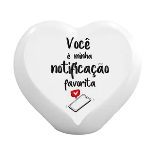 Luminária Coração Minha Notificação Preferida