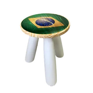Mini Banqueta Bola do Brasil