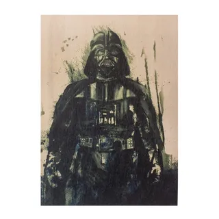 Quadro Star Wars Darth Vader Aquarela