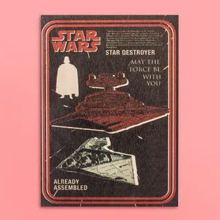 Quadro Vintage Star Wars Destroyer