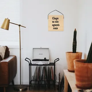 Quadro Frase Irônica Chega Eu Não Aguento