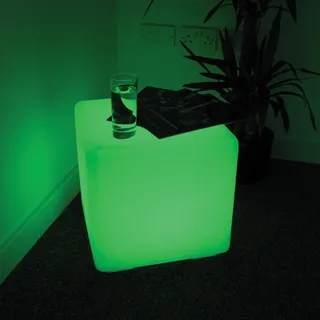 Luminária Puff Cubo de Luz Arredondado