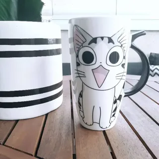 Caneca Gatinho Sorridente de 600ml Cute Coffee