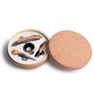 Kit para Vinho com 5 Peças Redondo Wine Expert