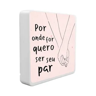 Luminária Box Slim Por Onde For USB