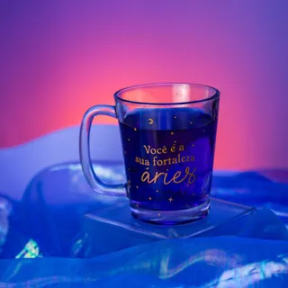 Caneca De Vidro Basic - Signo Áries