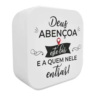 Luminária Box Deus Abençoa Este Lar