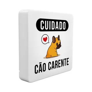 Luminária Box Slim Cão Carente USB