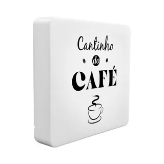 Luminária Box Slim Cantinho do Café USB