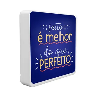 Luminária Box Slim Feito é Melhor USB