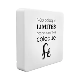 Luminária Box Slim Coloque Fé USB