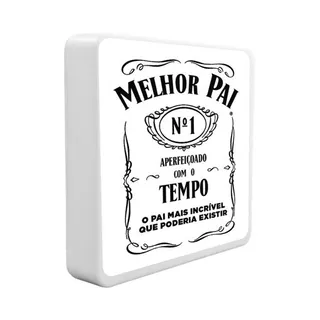 Luminária Box Slim Melhor Pai USB