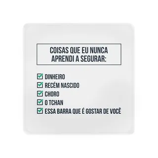 Luminária Box Slim Aprenda a Segurar USB