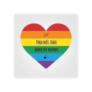 Luminária Box Slim Todo Amor Do Mundo USB