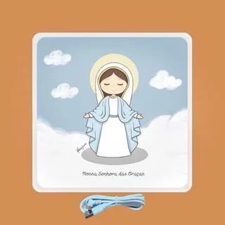 Mini Luminária Box Santa Maria USB