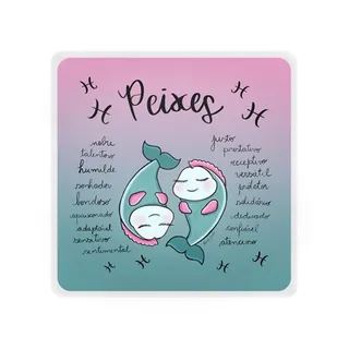 Mini Luminária Box Signos Peixes USB