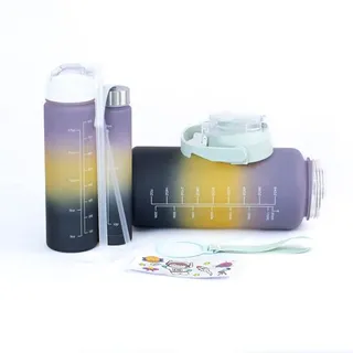 Conjunto com 3 Garrafas Verde Claro Fresh Time