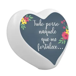 Luminária Coração Tudo Posso USB