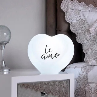 Luminária Coração Te Amo White LED