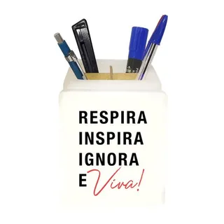 Organizador de Mesa Iluminado Respira Inspira