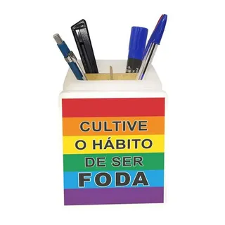 Organizador de Mesa Iluminado Cultive o Hábito