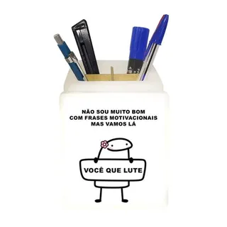 Organizador de Mesa Iluminado Você Que Lute