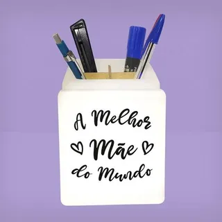 Organizador de Mesa Iluminado A Melhor Mãe do Mundo