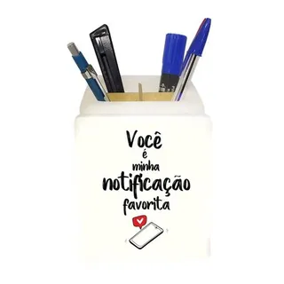 Organizador de Mesa Iluminado Minha Notificação Preferida