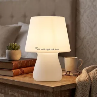 Luminária Abajur de Mesa Grande Faça Mais