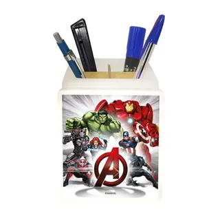 Organizador de Mesa Iluminado Avengers Personagens Marvel