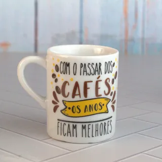 Caneca De Porcelana com Coador - Passar dos Cafés