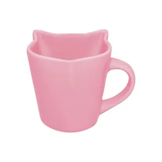 Caneca de Porcelana em Forma de Gato Pink