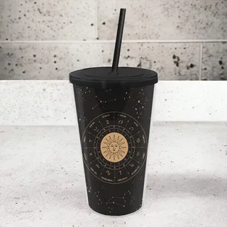 Copo Canudo Zodíaco - Mapa Astral