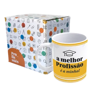 Caneca De Porcelana Profissões - A Melhor