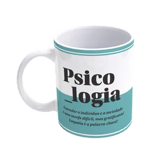 Caneca De Porcelana Profissões - Psicologia