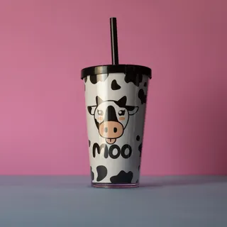 Copo com Canudo - Moo Vaquinha