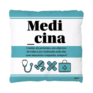 Almofada Quadrada Profissões - Medicina
